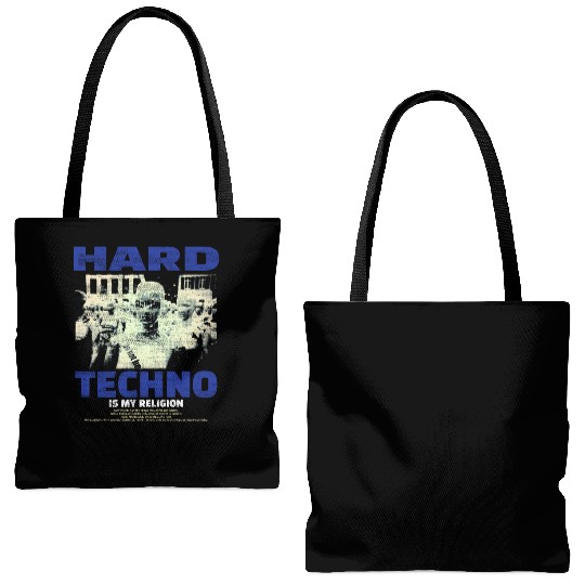 Techno House Party EDM Festival Goa Electro Rave Tote Bags (AOP)
