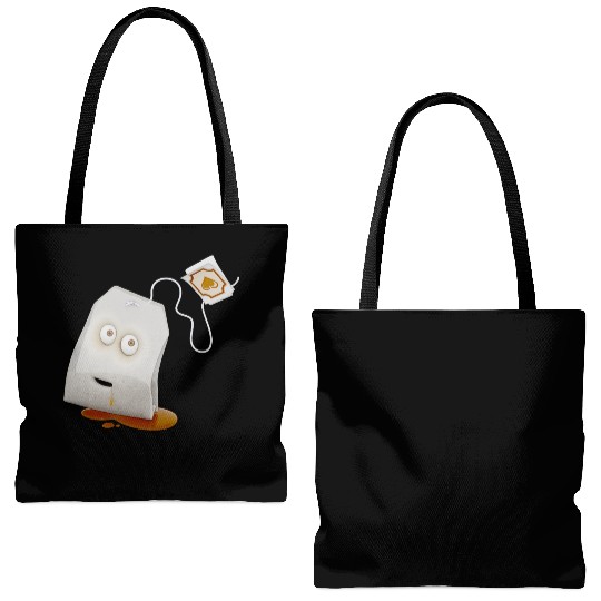 T-Force Tea Bag - Gold/ Brown Tote Bags (AOP)