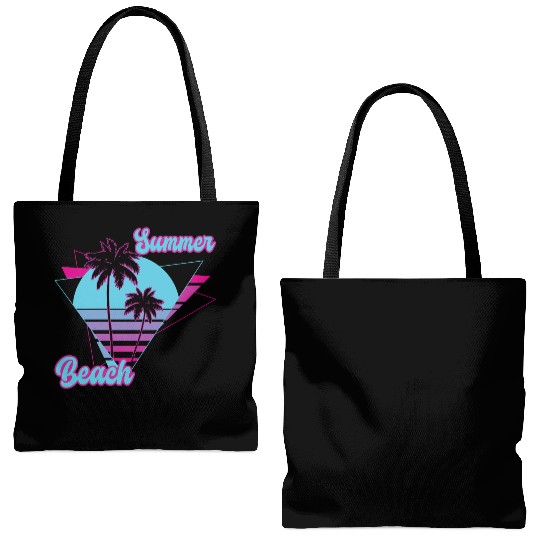 Summer Palm Tree Beach Tote Bags (AOP)