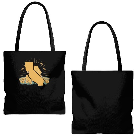 California honey sweet as the golden state Tote Bags (AOP)
