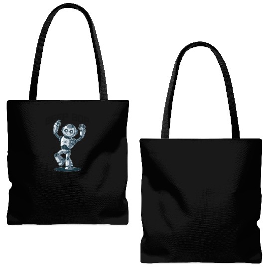 AI Robotics Geek Tech Humor Robot Tote Bags (AOP)