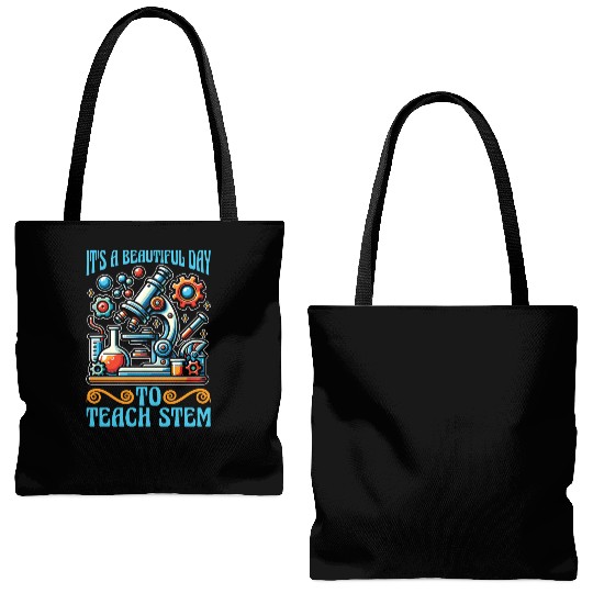 STEM Teacher It's A Beautiful Day Computer Science Tote Bags (AOP)