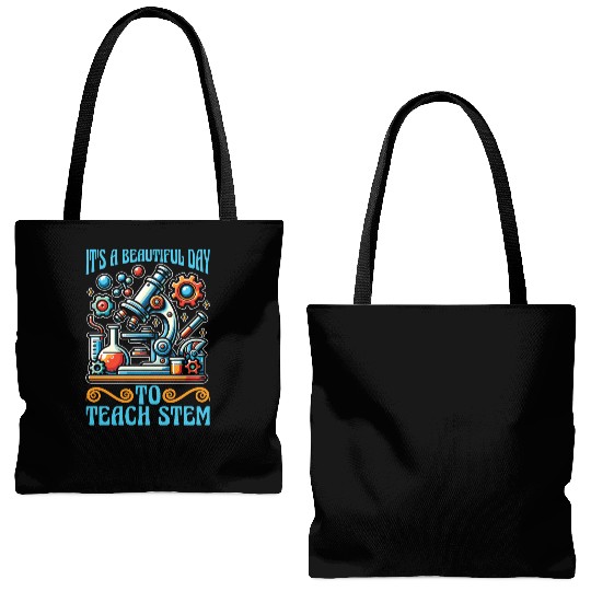 STEM Teacher It's A Beautiful Day Computer Science Tote Bags (AOP)