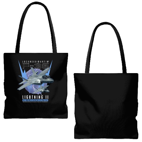 F-35 LightningIi 5Th Gen Stealth Fighter Tote Bags (AOP)