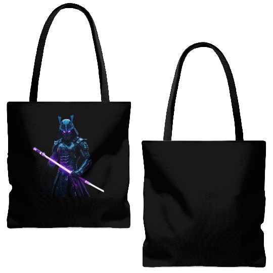 Cyberpunk City Samurai new style Tote Bags (AOP)
