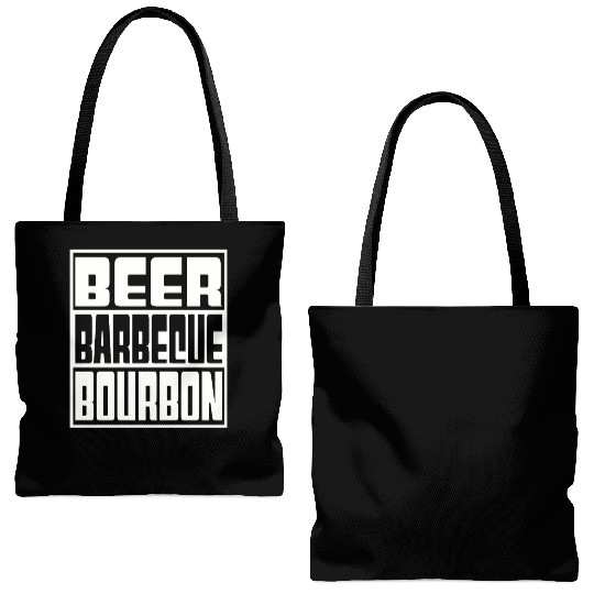 Beer Barbeque Bourbon Tote Bags (AOP)