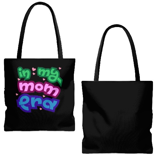 In my mom era Tote Bags (AOP)
