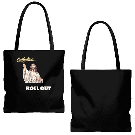 Catholics Roll Out- Jesus Transformer Tote Bags (AOP)