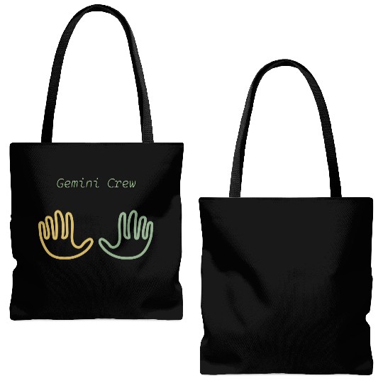 New, Original Gemini Symbol Tote Bags (AOP)
