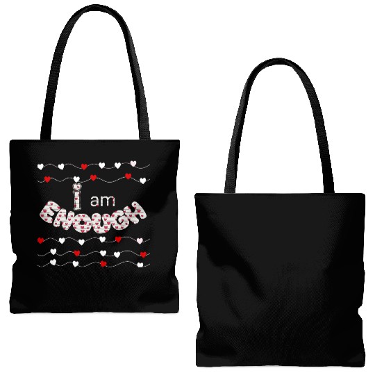 I Am Enough - Faith & Love Design | Psalm 139:14 Tote Bags (AOP)