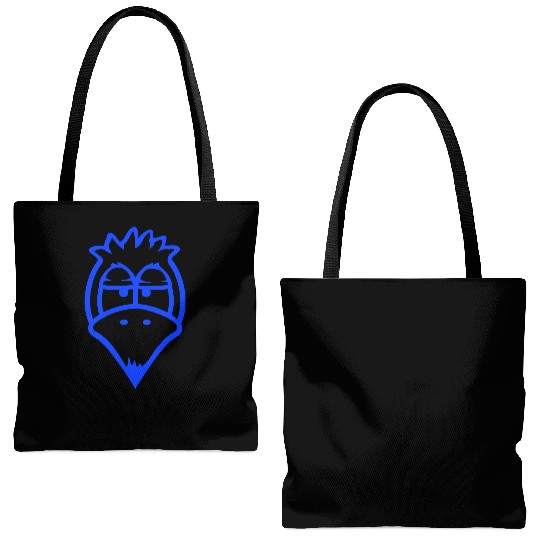 Bird looks funny annoyed tired angry frustrated Tote Bags (AOP)