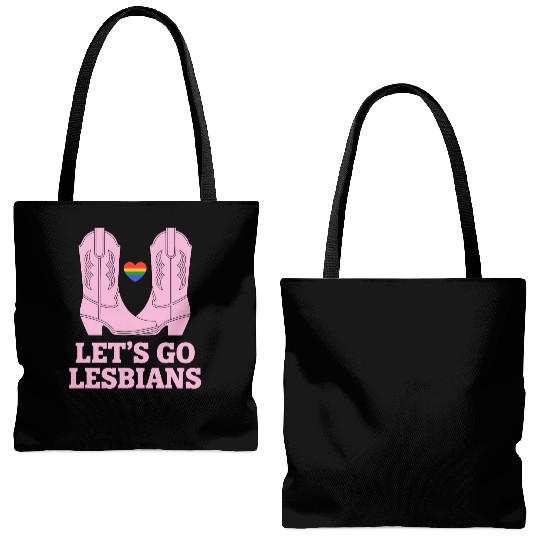 Let’s Go Lesbians Subtle Lesbian Pride Tote Bags (AOP)