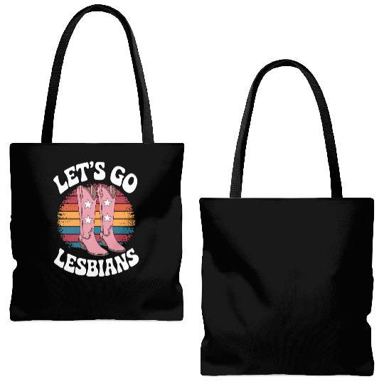 Let’s Go Lesbians Subtle Lesbian Pride Tote Bags (AOP)