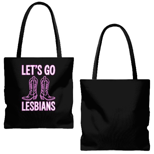 Let’s Go Lesbians Subtle Lesbian Pride Tote Bags (AOP)