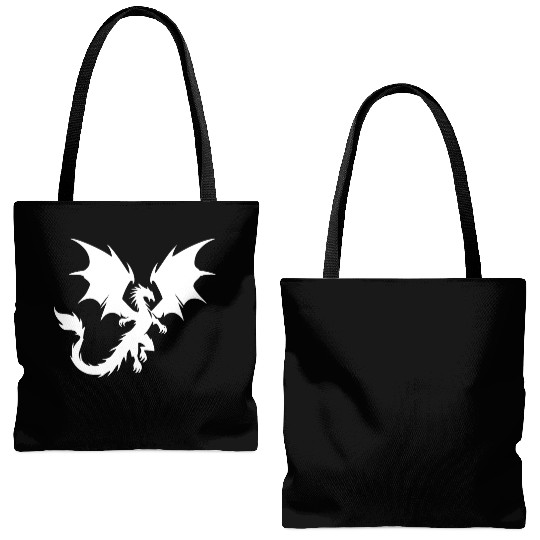 Large Flying Dragon With Huge Wings Tote Bags (AOP)