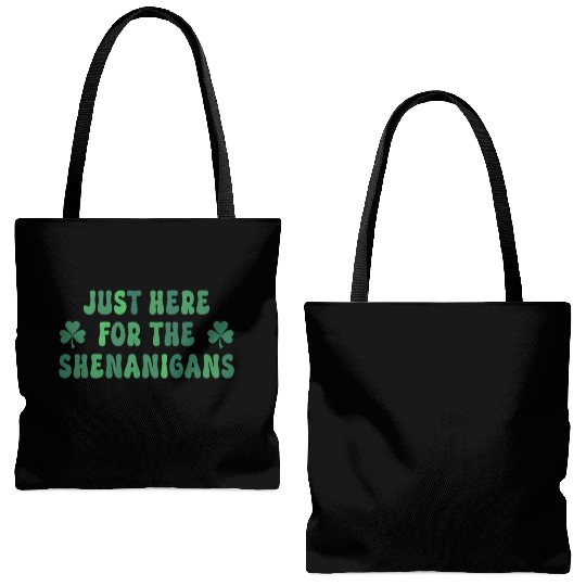 Just Here for Shenanigans Tote Bags (AOP)