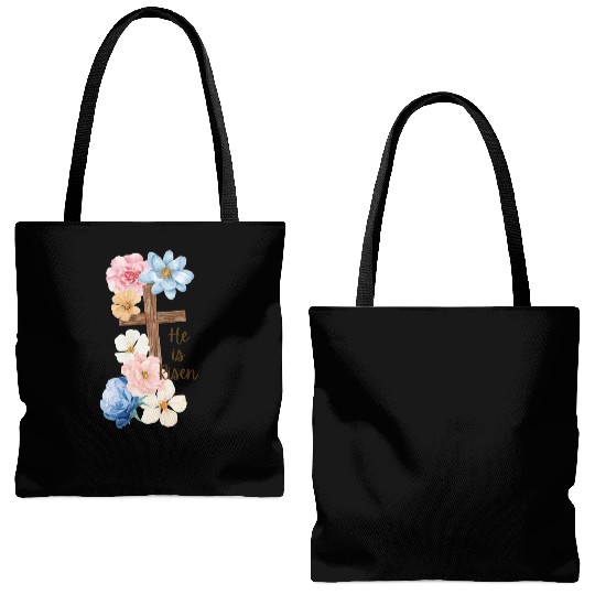 He is Risen Tote Bags (AOP)