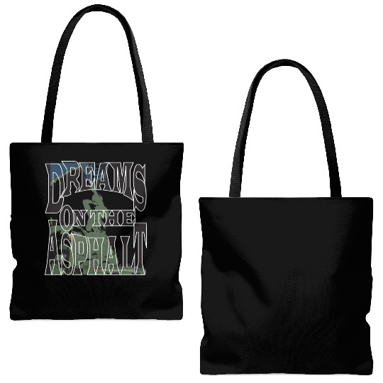 Dream on the Asphalt Tote Bags (AOP)