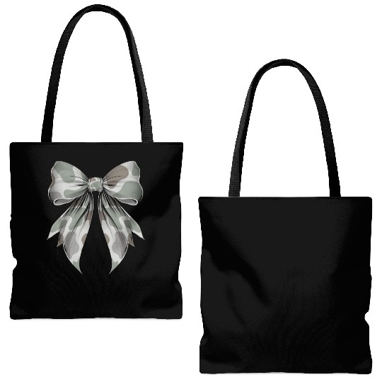 Coquette Bow Camouflage Hunting Hunter Hog Deer Tote Bags (AOP)