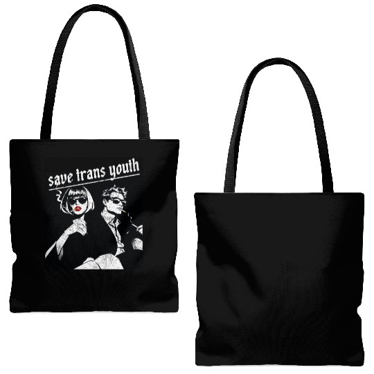 Save trans youth classic vintage Tote Bags (AOP)