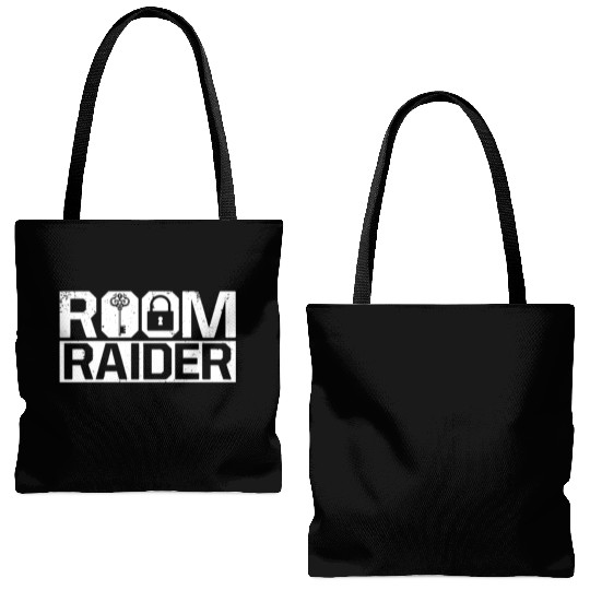 Escape Room Room Raider Tote Bags (AOP)