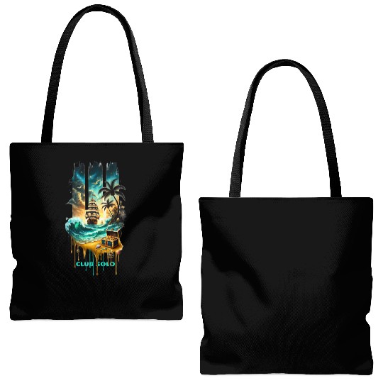 Midnight Sails Tote Bags (AOP)