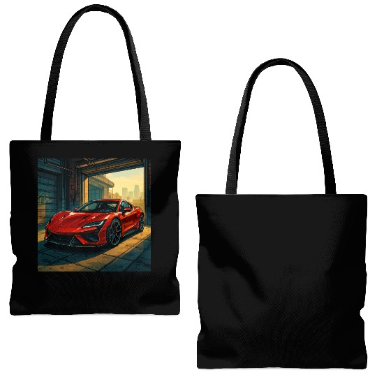 Street Legend - GTA Style Supercar Art Tote Bags (AOP)