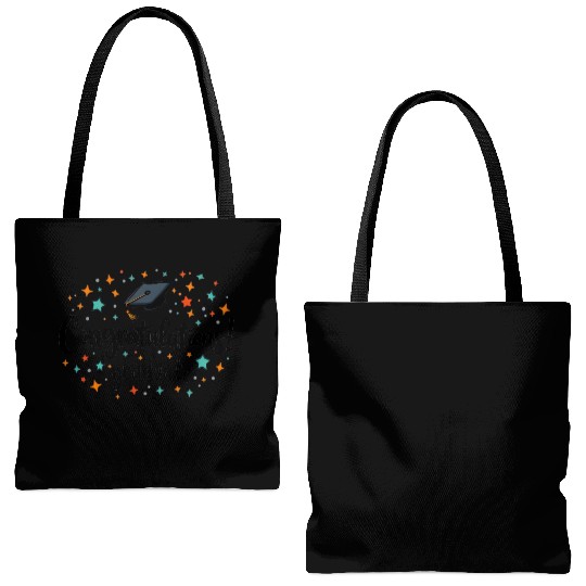 Congratulations Graduate! | Fun and Colorful Gradu Tote Bags (AOP)