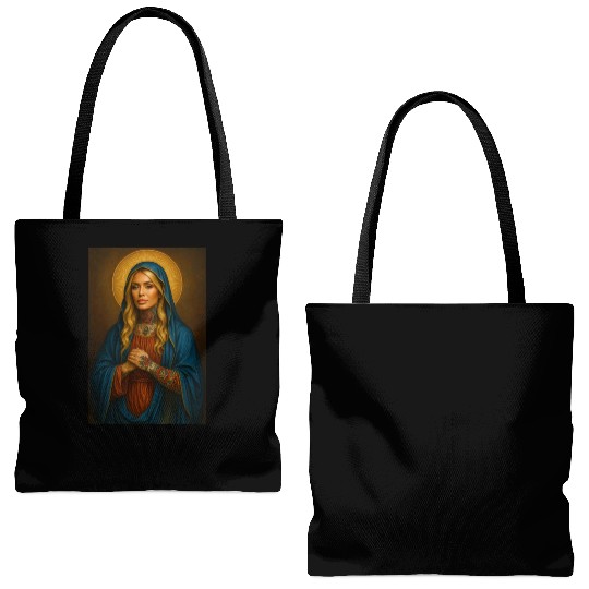 Mother Mary Tote Bags (AOP)