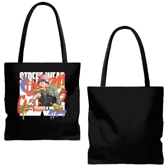 Streetwear Culture – Style Illustration with Chill Tote Bags (AOP)