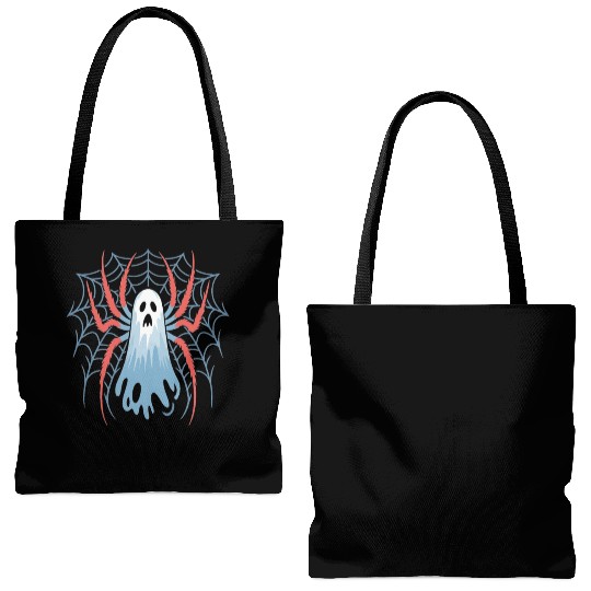 Ghost Spider Scream Tote Bags (AOP)