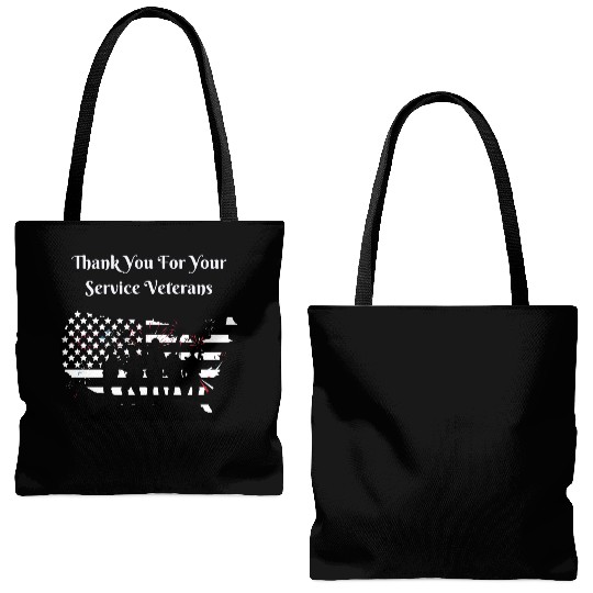 Thank You For Your Service Veterans day US Army Tote Bags (AOP)
