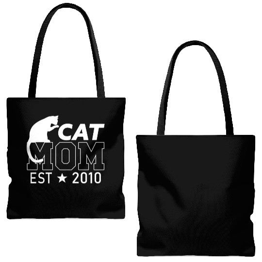 Cat Mom Since 2010 | Cat Lover gift Tote Bags (AOP)