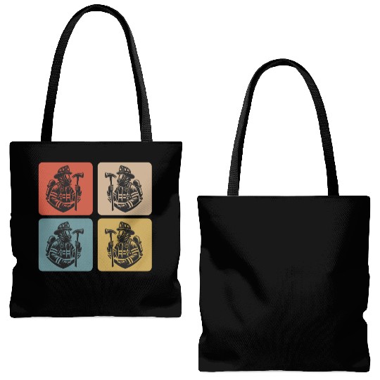 Fire Brigade - Heroes In Action Tote Bags (AOP)