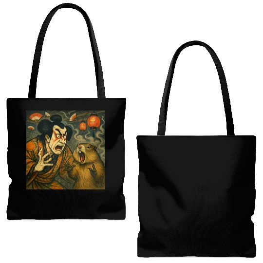 Kabuki Showdown – The Ultimate Scream-Off Tote Bags (AOP)