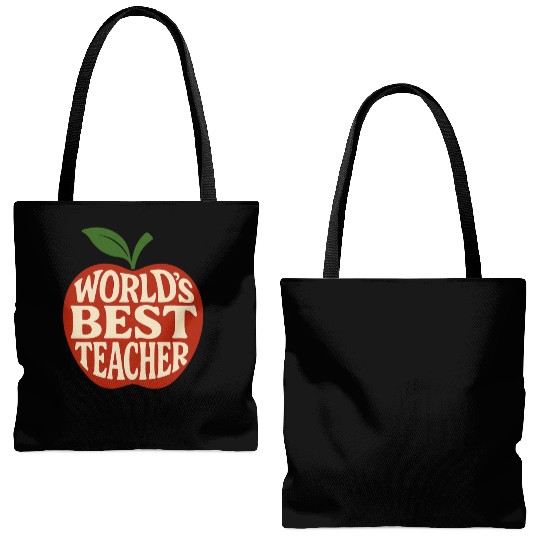 Worlds Best Teacher Tote Bags (AOP)