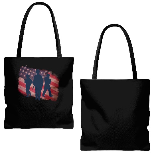 Memorial Day Patriotic Tote Bags (AOP)