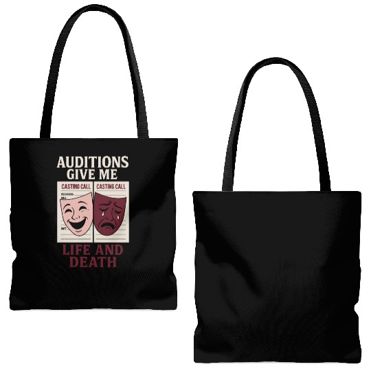 Theater Kid Drama Club Musical Theater Nerd Stage Tote Bags (AOP)