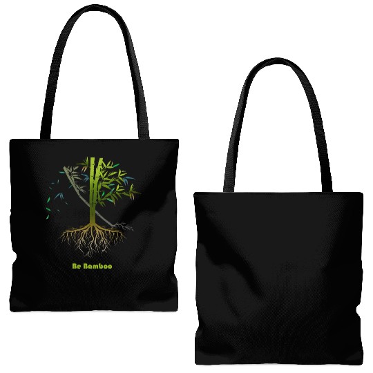 Be Bamboo: Grow Strong, Rise High Tote Bags (AOP)