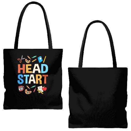 Head Start Crew School Teacher Tote Bags (AOP)