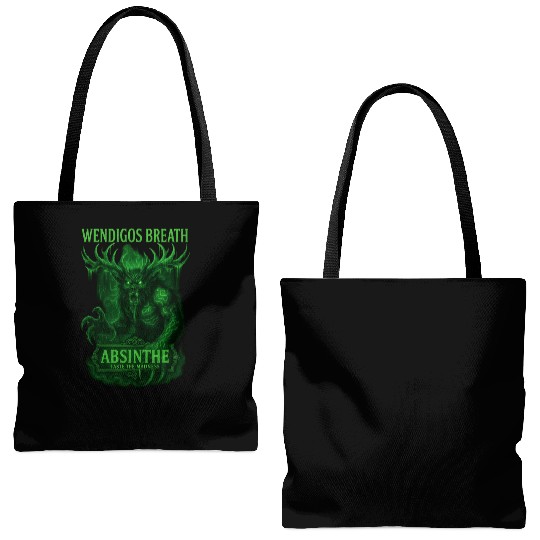 Wendigos Breath Absinthe Mock Liquor Tote Bags (AOP)