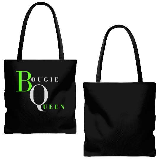 Bougie Queen Lime& Gray Tote Bags (AOP)