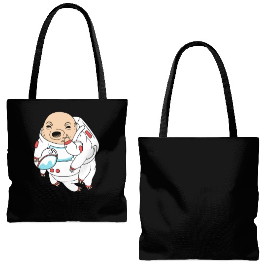 Water Bear Lover Tardigrade Astronaut Tote Bags (AOP)