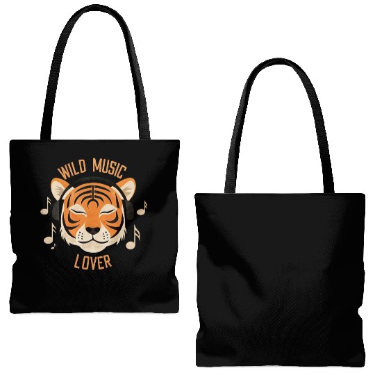 Taz the Tiger DJ Tote Bags (AOP)
