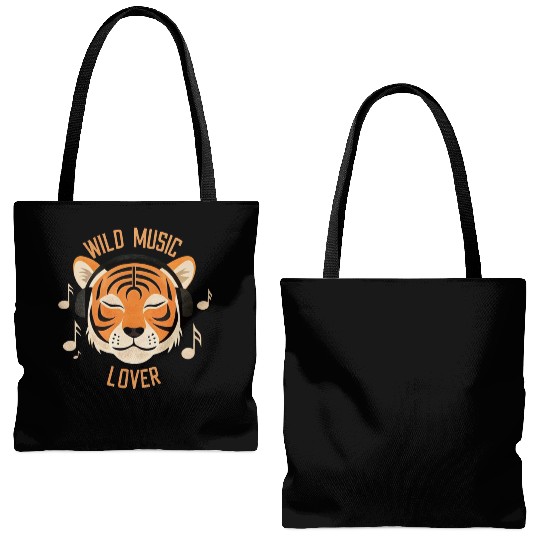 Taz the Tiger DJ Tote Bags (AOP)