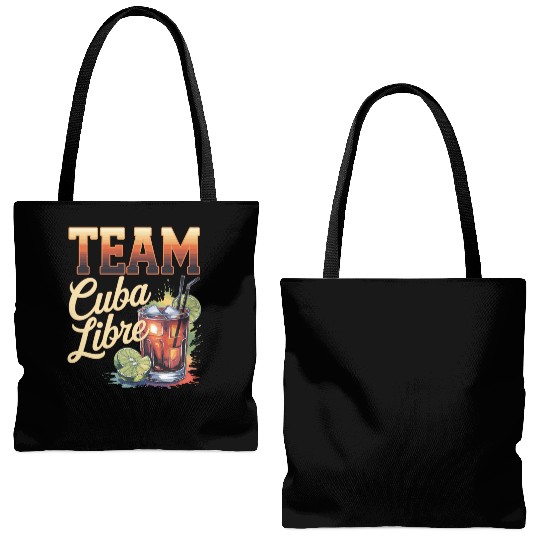 Cocktail Bartender Team Cuba Libre Tote Bags (AOP)