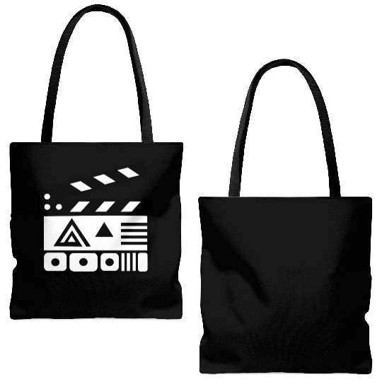 Film Clapboard Icon – Cinematic Design Tote Bags (AOP)