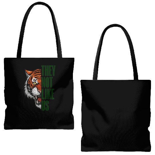 They Not Like Us – Tiger Graphic Tote Bags (AOP)