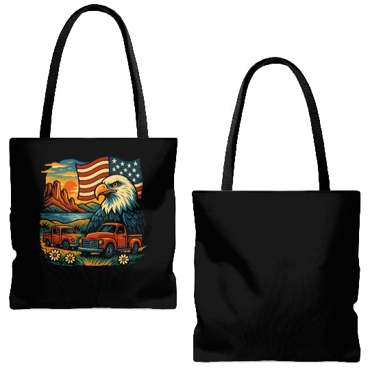 Eagle Glory Tote Bags (AOP)