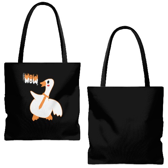 Wow Duck Tote Bags (AOP)